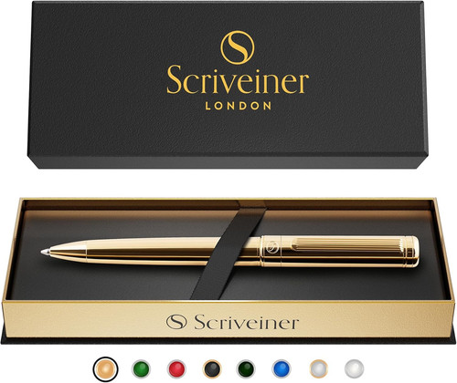 Penna sfera oro con - a,