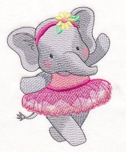 Twirling elephant ballerina - twirling,