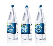 AQUA KEM 2 LITRI THETFORD LIQUIDO SERBATOIO ACQUE NERE WC CAMPER OFFERTA 3 PEZZI