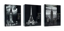 Album fotografico City 36 foto a tasche 10x15 portafoto copertina rigida, 1 pz