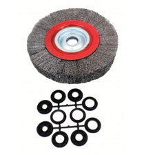 SPAZZOLA PER MOLA DA BANCO SMERIGLIATRICE SMERIGLIARE DIAM 150 x 20 MM 6" sa