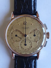 UNIVERSAL GENEVE-"COMPAX"-CRONO-ACCIAIO-ORO ROSA-MANUALE-1952-FULL SET-REF.22232