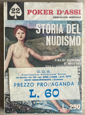 POKER D'ASSI N.22 STORIA DEL NUDISMO-1968-NUOVO BLISTERATO-DA MAGAZZINO