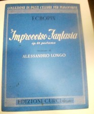 libro libretto spartito IMPROVVISO FANTASIA CHOPIN  LONGO   pianoforte musica