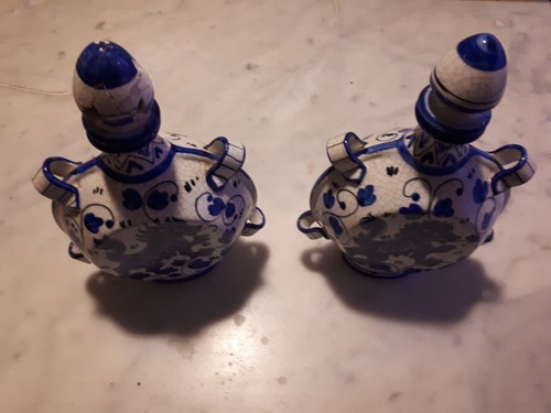 Coppia bottiglie ceramica - coppia, in