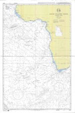 4021 Sud Atlantico Oceano Eastern Parte Carta Mappa Marittimo Marino Parete
