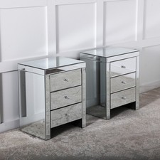 Comodino cassetti specchio - comodino, 3
