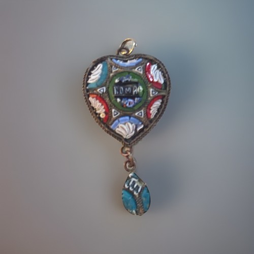 Ciondolo cuore micro - , mosaico