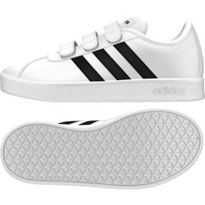 Scarpe da tennis bambino adidas VL COURT 2.0 K DB1837 con chiusura strappo JR 