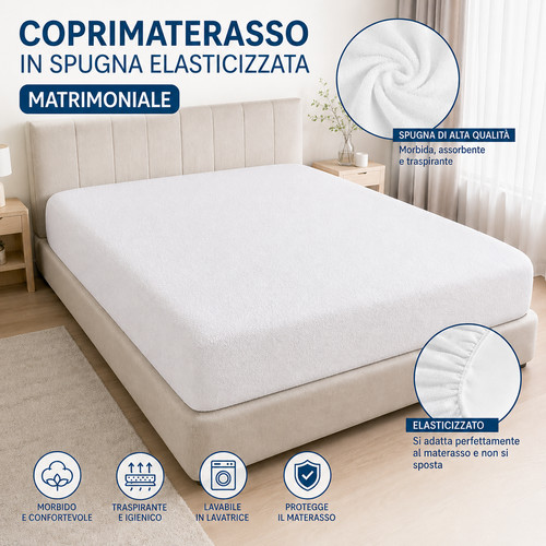 Coprimaterasso matrimoniale - matrimoniale, in