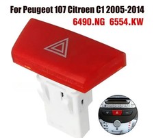 PULSANTE INTERRUTTORE LUCI EMERGENZA PER CITROEN C1 PEUGEOT 107 TOYOTA AYGO 05-