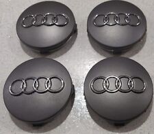 4 TAPPI COPRIMOZZO AUDI A1 A3 A4 A5 A6 Q5 Q7 MISURA 60MM TAPPI RUOTA GRIGIO