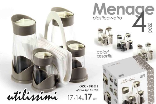 Set menage bottiglietta - menage,