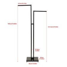Binario dritto per vestiti a 2