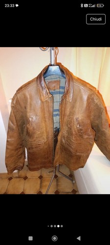 Giacca pelle vintage - giacca,