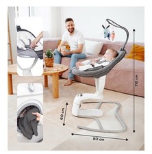 Babymoov Swoon Motion 3 in 1 Altalena Dondolo elettrico Bianco Grigio Usato