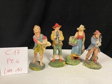 Statuine presepe vintage in pasta di cartapesta 10 cm