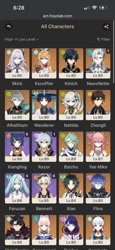 Account genshin impact 58 - account,