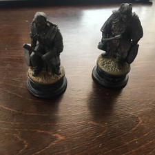 Orco tamburo 2 pedine scacchi statua il signore degli anelli