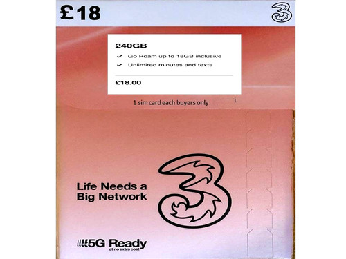 240gb three uk pay as - three, 5g