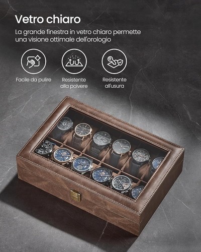 Songmics porta orologi 12 - songmics,