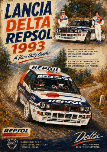 Lancia delta repsol - repsol, 1993