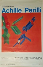Manifesto mostra Achille Perilli / anno 1988