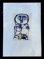 Guillaume Corneille - Senza Titolo - Litografia Donna 1983 52 x 37 cm CoBrA