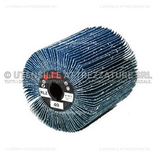 RULLO RUOTA LAMELLARE ABRASIVA per SATINATRICE con LAMELLE in TELA ZIRCONIO LEVI