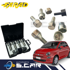 FARAD Kit 4 Bulloni Antifurto Per FIAT 500 da 2007 Per Cerchi in Lega e Ferro A1