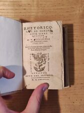 Cinquecentina Cicerone Rhetoricorum De Oratore De Inventione Topica Griffo Lione