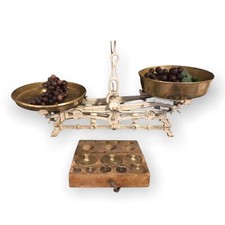 Bilancia In Ghisa 5 Kg Con Set Di Pesi Originali