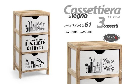 Cassettiera mobiletto - cassettiera,