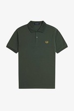 Fred Perry Polo Manica Corta Piquè Verde - Taglia M Abbigliamento Uomo Polo