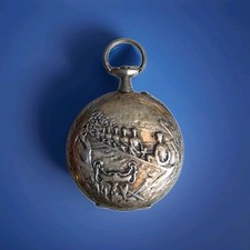 Cassa Orologio Da Tasca Rare DEPOSE ARGENTAN UNION OUVRIER CHARQUEMONT 