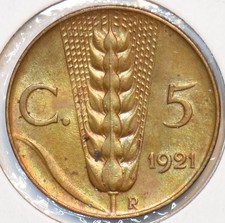 Italia 1921 5 Centesimi 295399