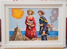 Giampaolo Talani  Serigrafia Cercatori di conchiglie Pop casa arte quadri