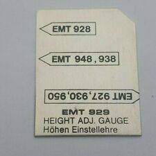 EMT 929 997 Ortofon Height Adjustment Gauge Tone Arm regolatore altezza 