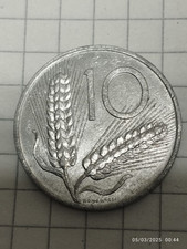 MONETA REP. ITALIANA DA 10 LIRE DEL 1989 CON DIFETTI DI CONIO RARA DA COLLEZIONE