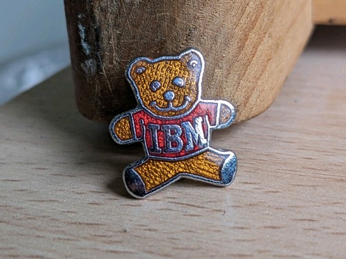 Vintage ibm teddy bear - teddy, enamel