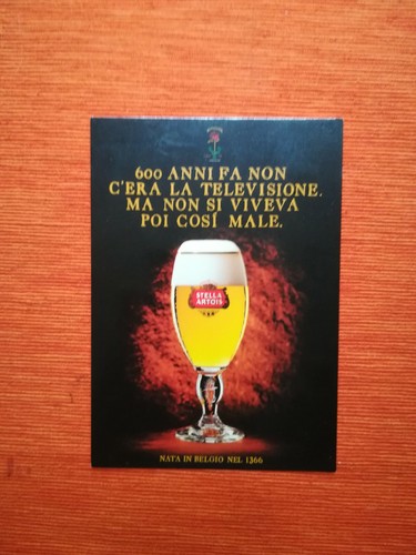 Cartolina pubblicitaria birra - cartolina,
