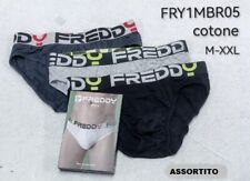 6 PEZZI SLIP UOMO FREDDY ART Y1MBR05 IN COTONE ELASTICIZZATO BIELASTICO COLORATO