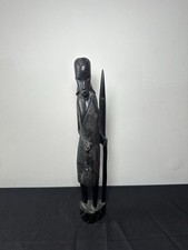 Tall African Hand Carved Ebony