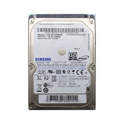 Samsung m160mbb hard disk - hard,