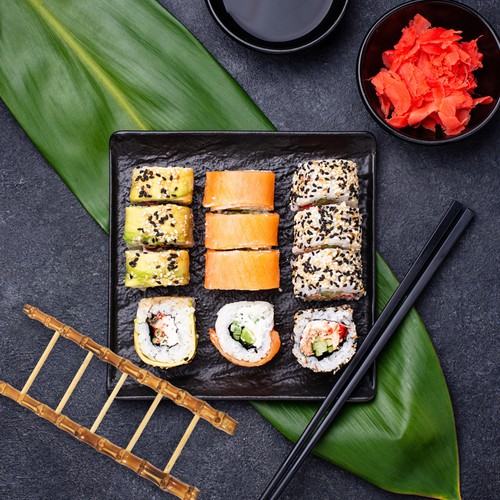 Vassoio decorazioni sushi - ,