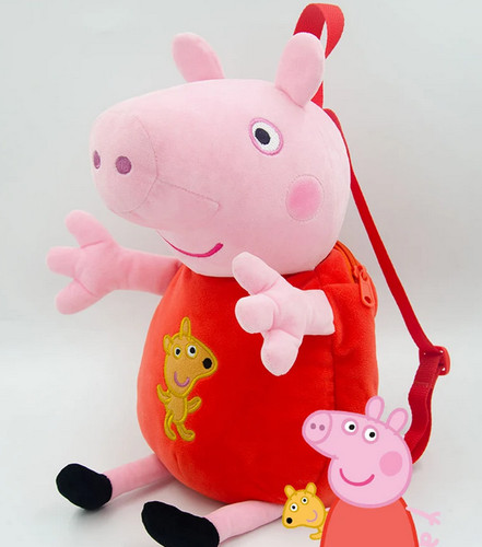 Peluche zaino peppa pig - pig,