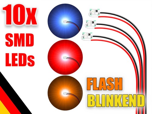 10x smd led 0805 - 10x,