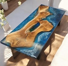Divano tavolo 36"x60" resina epossidica onda oceano fiume spiaggia arredamento casa moderno