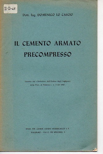 Cascio il cemento - lo, d.;