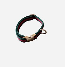 Collare cane stile Gucci verde